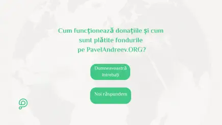 Hartă globală care ilustrează comunitatea internațională de donatori și campanii de pe platforma PavelAndreev.ORG