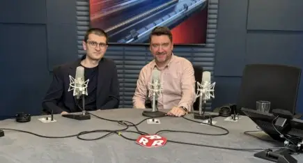 Pavel Andreev, fondatorul platformei PavelAndreev.ORG, în timpul unui interviu la Darik Radio