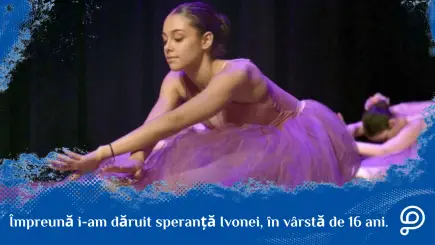 Ivona, o fată curajoasă de 16 ani care suferă de cancer laringian, privind cu speranță înainte de plecarea la tratament în Sydney.