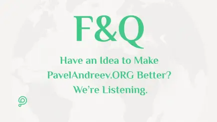 Person filling out a feedback form to suggest platform improvements for PavelAndreev.ORG.