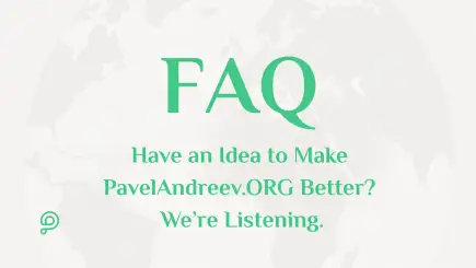 Person filling out a feedback form to suggest platform improvements for PavelAndreev.ORG.