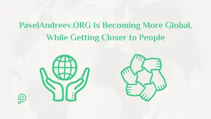 Diverse group of people representing global unity and local community support through PavelAndreev.ORG.