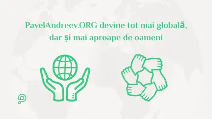 Oameni din diferite țări uniți de platforma PavelAndreev.ORG за a susține cauze caritabile.