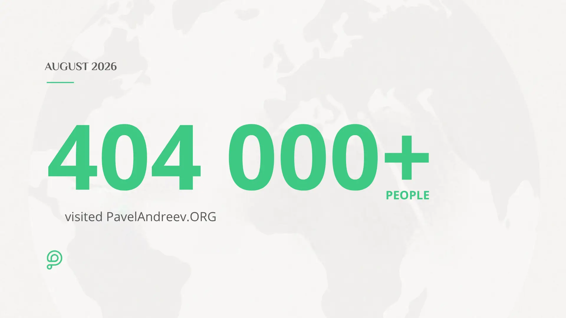 Record-breaking audience of over 404,000 users visited the PavelAndreev.ORG charity platform in August